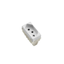 Módulo de Tomada Branca 2P+T 20A/250V - TRAMONTINA Módulo de Tomada Branca 2P+T 20A/250V - TRAMONTINA