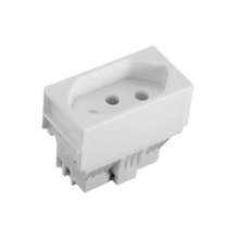 Módulo Tomada 2P+T 10A 250V Slim - ILUMI Módulo Tomada 2P+T 10A 250V Slim - ILUMI