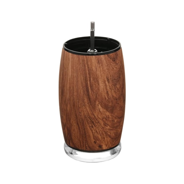 Moedor de Café Manual Redondo de Aço Inoxidável e Madeira 15cm Mimo Style Moedor de Café Manual Redondo de Aço Inoxidável e Madeira 15cm Mimo Style