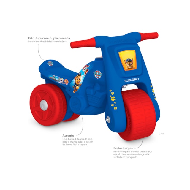 Motoka de Equilíbrio Patrulha Canina