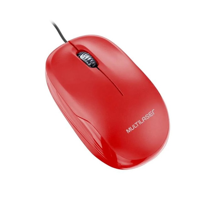 Mouse Box Óptico 1200Dpi Usb Vermelho