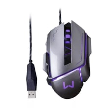 Mouse Gamer 3200 DPI Grafite Usb Warrior - MO262