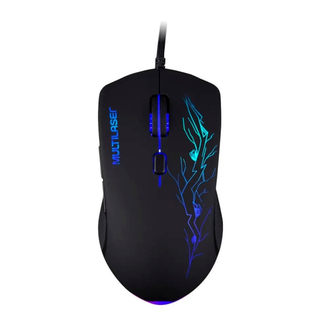 Mouse Gamer 3200DPI 6 Botões 7 Cores LED - MO276