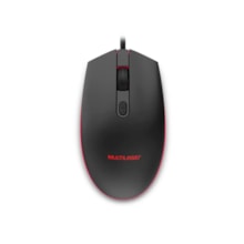 Mouse Gamer Multilaser 2400DPI LED 7 Cores Multilaser MO298 Preto