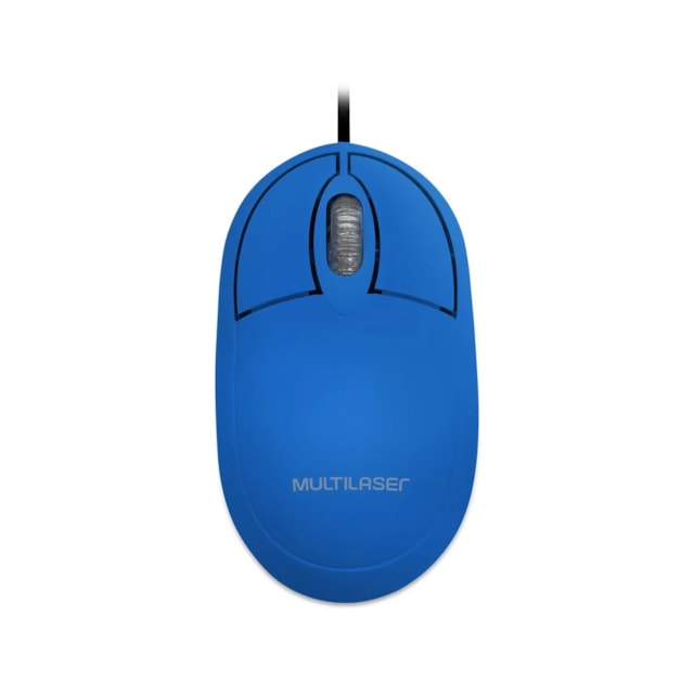 Mouse Multilaser Classic Box Óptico Full - MO300 Azul