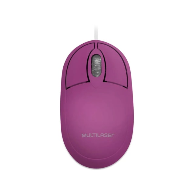 Mouse Multilaser Classic Box Óptico Full - MO300 Roxo