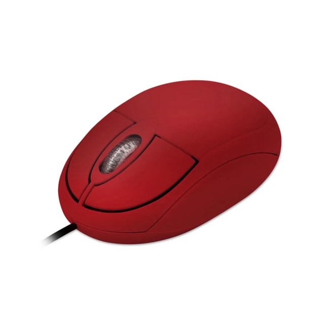 Mouse Multilaser Classic Box Óptico Full - MO300 Vermelho