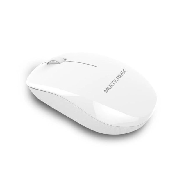 Mouse Sem Fio 2.4 ghz 1200 dpi Usb Power Save Com Pilha Inclusa Branco