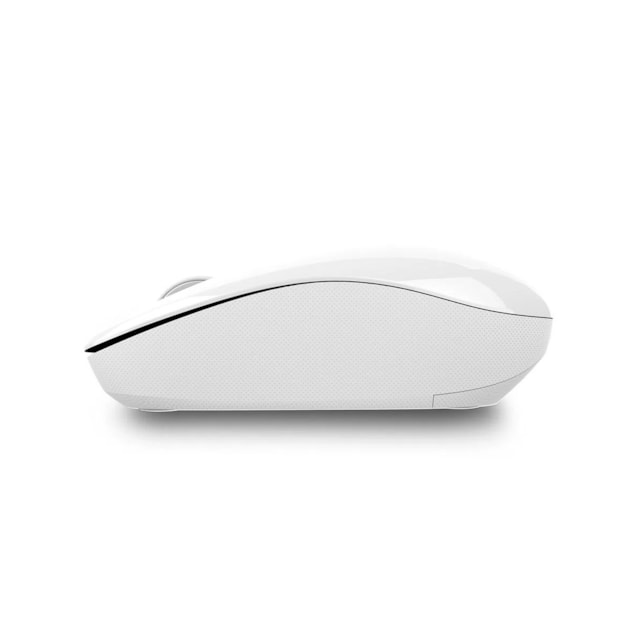 Mouse Sem Fio 2.4 ghz 1200 dpi Usb Power Save Com Pilha Inclusa Branco