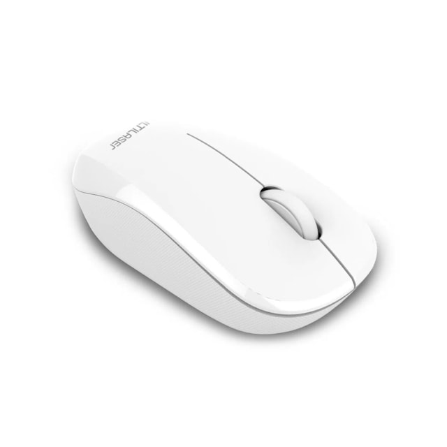 Mouse Sem Fio 2.4 ghz 1200 dpi Usb Power Save Com Pilha Inclusa Branco