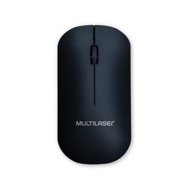 Mouse Sem Fio 2.4GHZ 1200DPI Usb Preto Multilaser - MO307