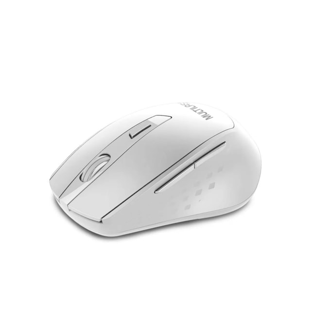 Mouse Sem Fio 2.4Ghz 1600 DPI 6 Botões USB Power Save Com Pilhas Inclusas Branco