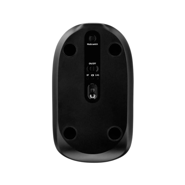 Mouse Sem Fio Bt+2.4Ghz 1600dpi Pilha Inclusa Multilaser Cinza