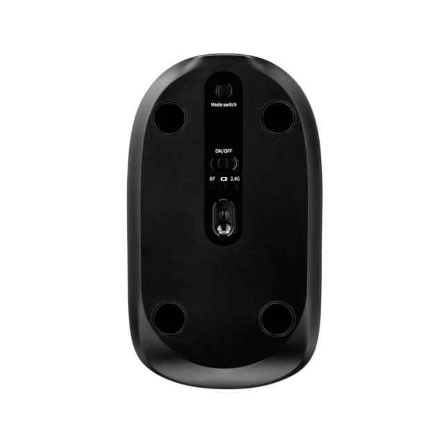 Mouse Sem Fio Bt+2.4Ghz 1600dpi Pilha Inclusa Multilaser Grafite