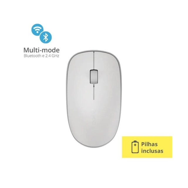 Mouse sem fio Rapoo M200, 2.4 Ghz, 3 Botões, 1300 DPI- RA011 Branco