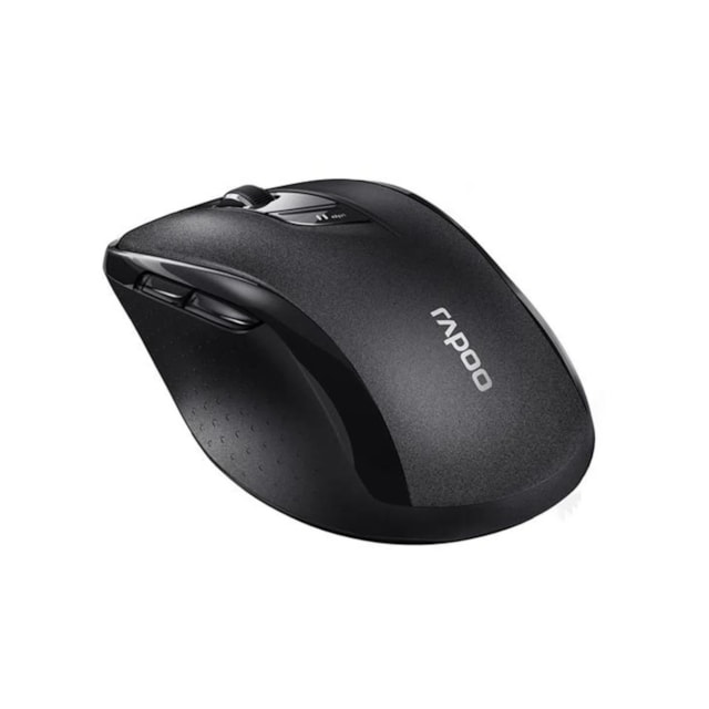 Mouse sem fio Rapoo M500, 2.4 Ghz, 3 Botões, 1600 DPI, Preto - RA013