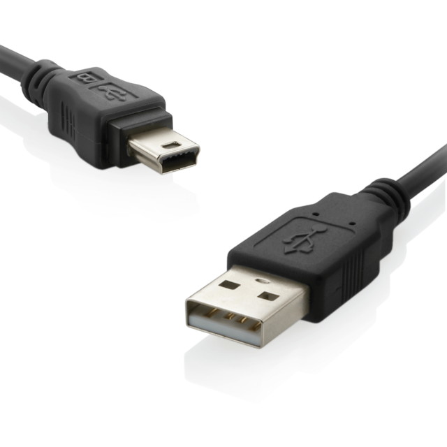 Multilaser Cabo USB AM e Mini USB 5 PIN 1.5m Preto WI197