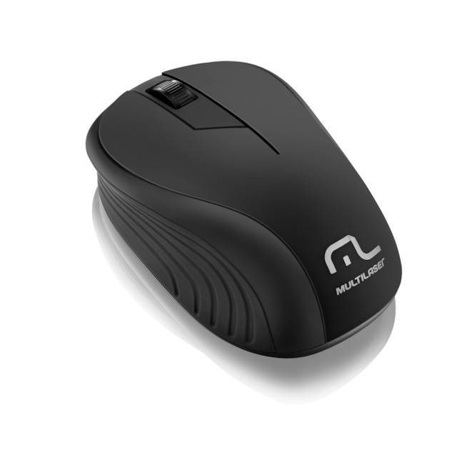 Multilaser Mouse sem Fio 2.4GHz 1200dpi MO212 Preto Multilaser Mouse sem Fio 2.4GHz 1200dpi MO212 Preto