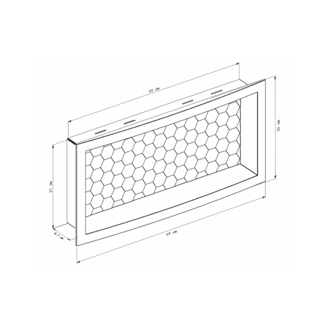 Nicho para Banheiro 660mm Bege - COZIMAX
