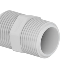 Nípel Paralelo com Rosca 3/4" Branco - Tigre Nípel Paralelo com Rosca 3/4" Branco - Tigre