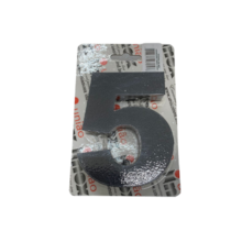 Número 5 (cinco) em Aço Galvalume Preto 10cm - UNIÃO INOX Número 5 (cinco) em Aço Galvalume Preto 10cm - UNIÃO INOX