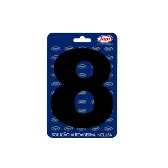Número 8 ACM Médio Preto - JAPI Número 8 ACM Médio Preto - JAPI