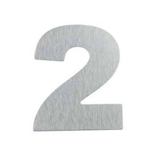 Número em Aço 2 Adesivo ACM - ATLAS Número em Aço 2 Adesivo ACM - ATLAS