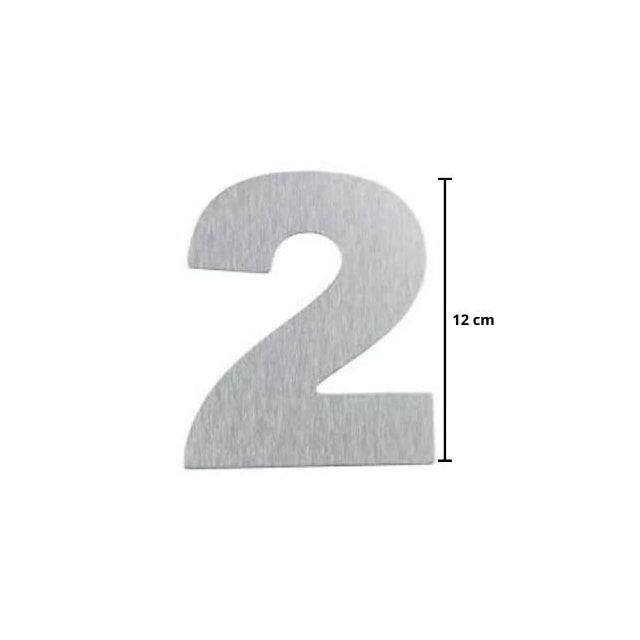 Número em Aço 2 Adesivo ACM - ATLAS Número em Aço 2 Adesivo ACM - ATLAS