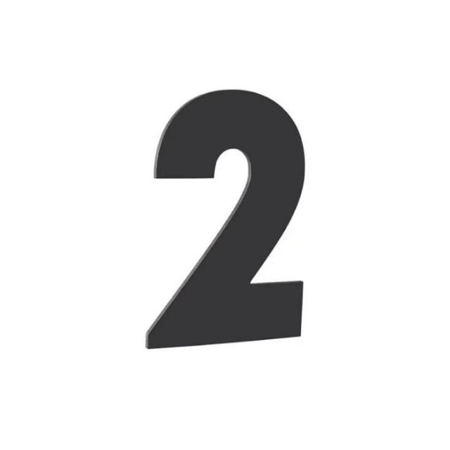 Número em Aço 2 Adesivo Preto - ATLAS Número em Aço 2 Adesivo Preto - ATLAS