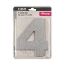 Número em Aço 4 Adesivo ACM - ATLAS Número em Aço 4 Adesivo ACM - ATLAS