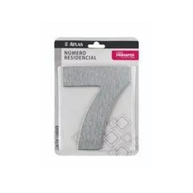 Número em Aço 7 Adesivo ACM - ATLAS Número em Aço 7 Adesivo ACM - ATLAS