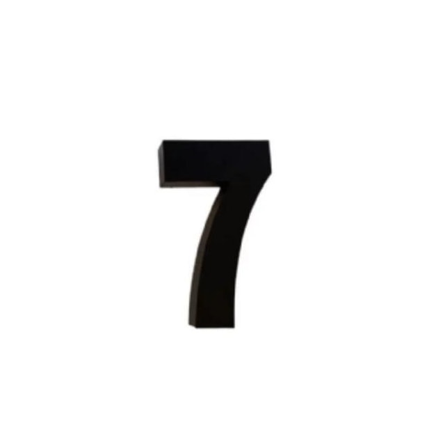 Número em Aço 7 Adesivo Preto - ATLAS Número em Aço 7 Adesivo Preto - ATLAS