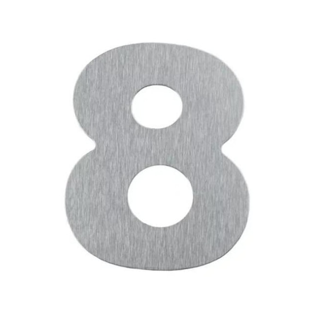 Número em Aço 8 Adesivo ACM - ATLAS Número em Aço 8 Adesivo ACM - ATLAS