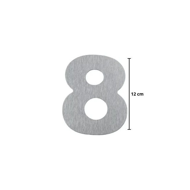Número em Aço 8 Adesivo ACM - ATLAS Número em Aço 8 Adesivo ACM - ATLAS