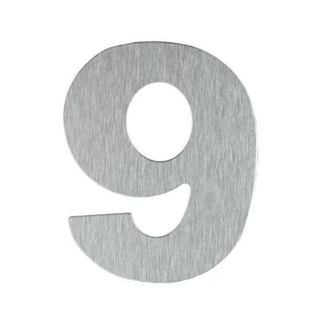 Número em Aço 9 Adesivo ACM - ATLAS Número em Aço 9 Adesivo ACM - ATLAS