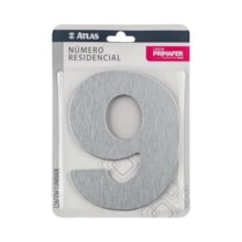 Número em Aço 9 Adesivo ACM - ATLAS Número em Aço 9 Adesivo ACM - ATLAS