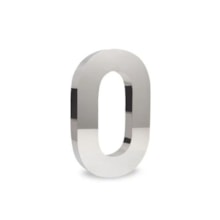 Número em Aço Inox 0 20cm - União Inox Número em Aço Inox 0 20cm - União Inox