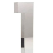 Número em Aço Inox 1 20cm - União Inox Número em Aço Inox 1 20cm - União Inox