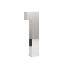 Número em Aço Inox 1 20cm - União Inox Número em Aço Inox 1 20cm - União Inox