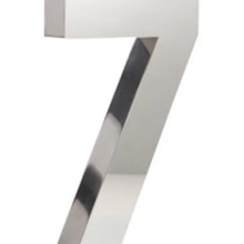 Número em Aço Inox 7 20cm - União Inox Número em Aço Inox 7 20cm - União Inox