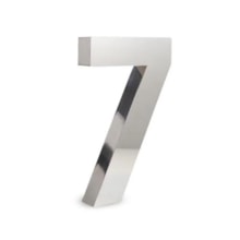 Número em Aço Inox 7 20cm - União Inox Número em Aço Inox 7 20cm - União Inox