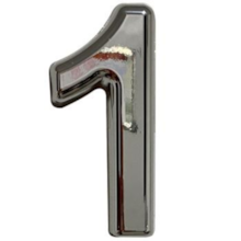 Número Residencial 1 ABS 3D 15cm - TUROSSI Número Residencial 1 ABS 3D 15cm - TUROSSI