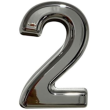 Número Residencial 2 ABS 3D 15cm - TUROSSI Número Residencial 2 ABS 3D 15cm - TUROSSI