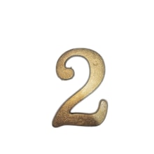 Número Residencial 2 Bronze - Valeplast Número Residencial 2 Bronze - Valeplast