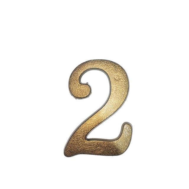 Número Residencial 2 Bronze - Valeplast Número Residencial 2 Bronze - Valeplast