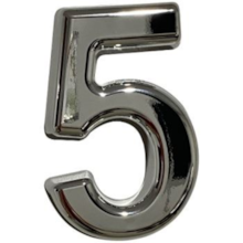Número Residencial 5 ABS 3D 15cm - TUROSSI