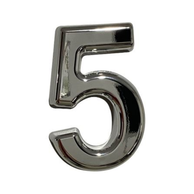Número Residencial 5 ABS 3D 15cm - TUROSSI