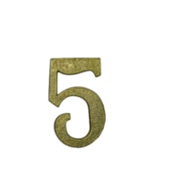 Número Residencial 5 Bronze - Valeplast Número Residencial 5 Bronze - Valeplast