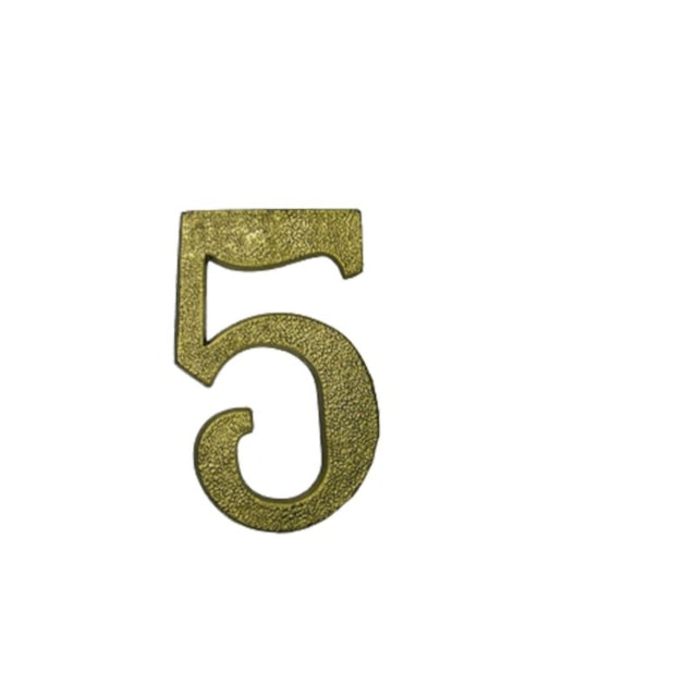 Número Residencial 5 Bronze - Valeplast Número Residencial 5 Bronze - Valeplast