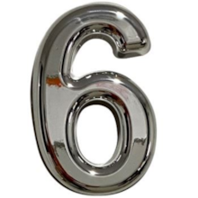 Número Residencial 6 ABS 3D 15cm - TUROSSI